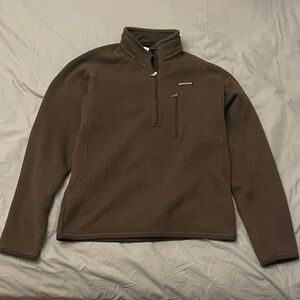 Patagonia Dark Brown Quarter-Zip Fleece